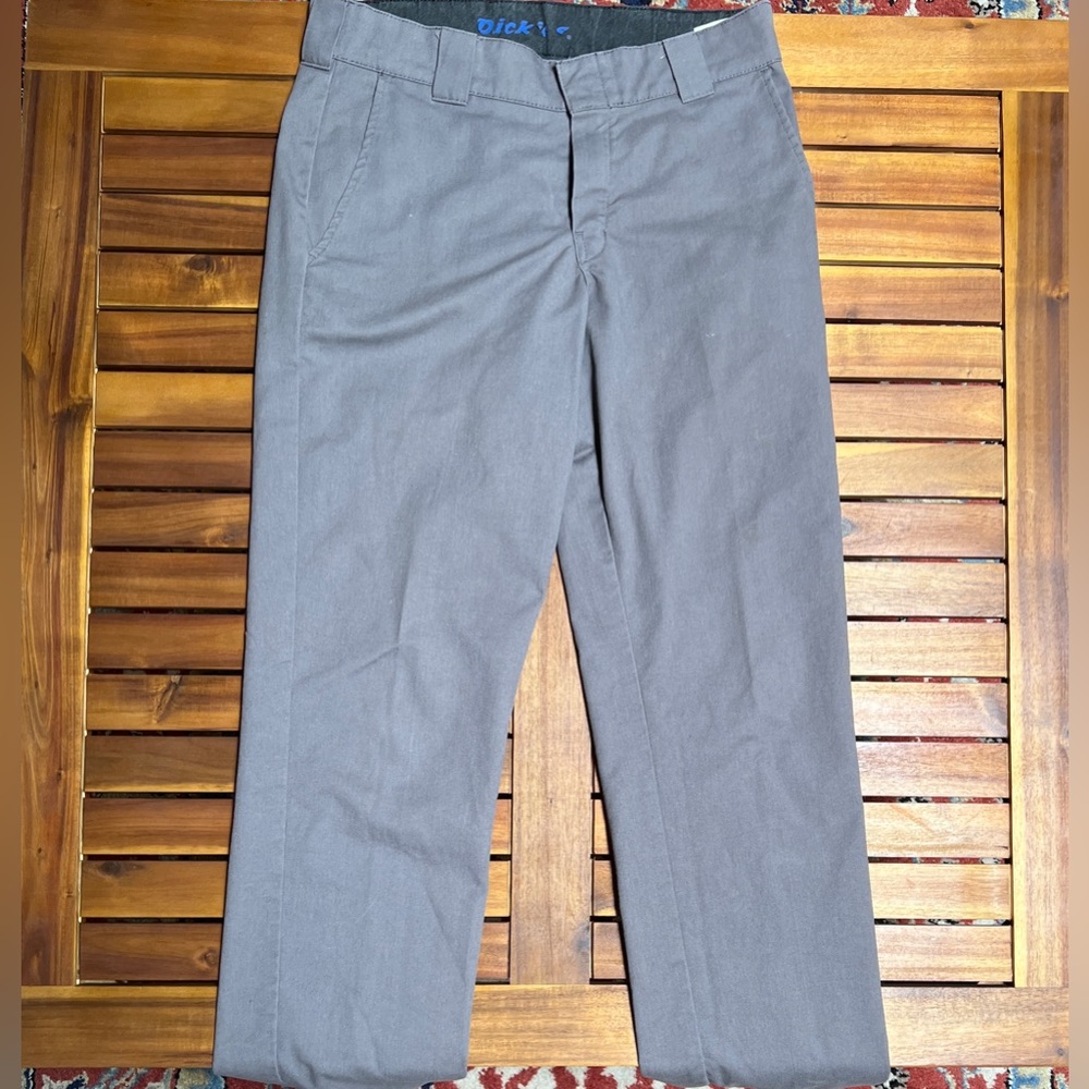 Grey Dickies Slim Taper Pants